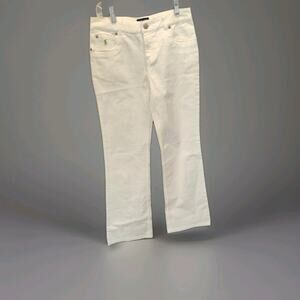 Polo Ralph Lauren Jeans Juniors 16 Fit 28X30 Chino Pants White Ivory Cotton
